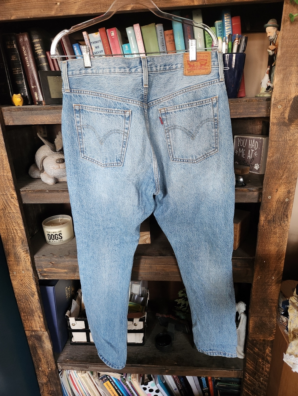 Levi's Light Blue Distressed Jeans - Picture 2 of 4